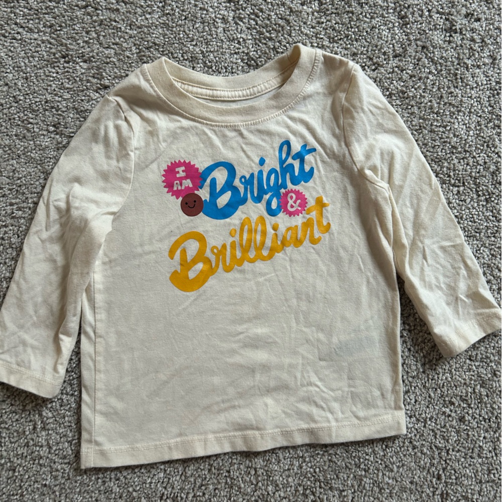 Cat & Jack 18 Month Bright and Brilliance Longsleeve Shirt NWOT